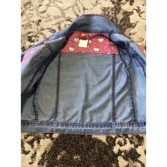 Sanrio Princess HelloKitty Kids Jean Jacket "Only 🌟Macy's" Size 6 Cotton Blend - Picture 14 of 16